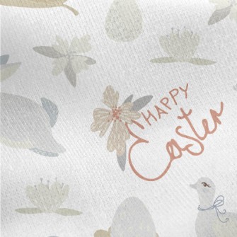 Exquisite Easter Illustrations Jersey Backed Fleece