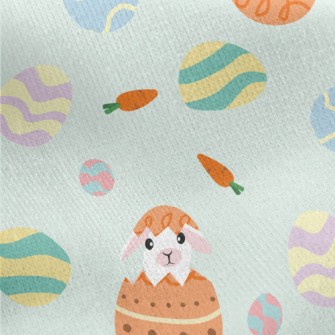 Bunny Surprise Egg Jersey Backed Fleece