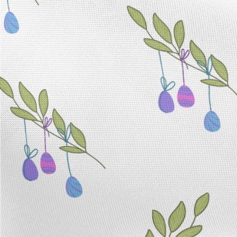 Easter Eggs Hanging On Branche Pongee