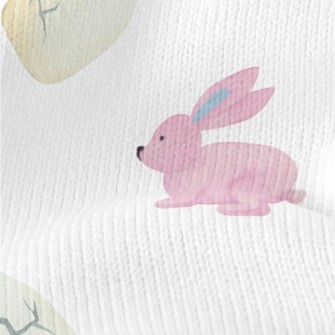 Hand Drawn Watercolor Rabbit Stretch Jersey