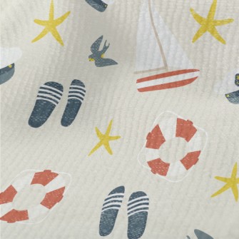 Navy Cap Sailboat Terry