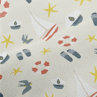 Navy Cap Sailboat Performance Linen