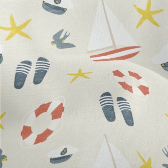 Navy Cap Sailboat Lightweight Performance Linen