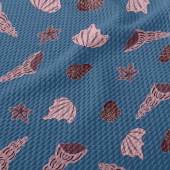 Pink Shell Snails Birdseye Piqué