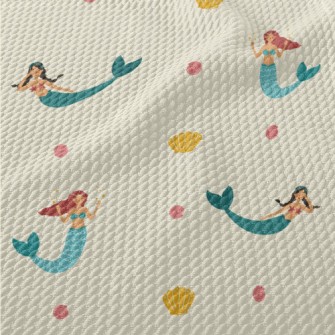 Lively Mermaid Birdseye Piqué