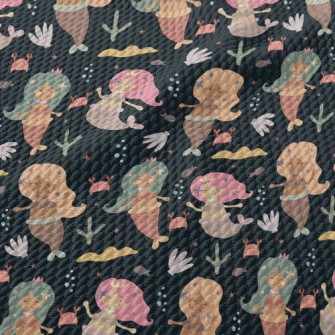 Retro Mermaid Birdseye Piqué