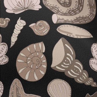 Seafloor Shell Fossils Chiffon