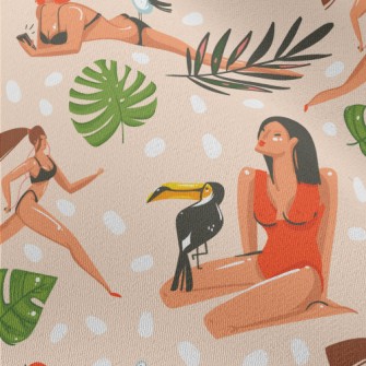 Fitness Swimsuit Girl Chiffon