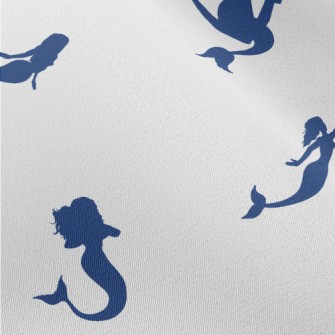 Mermaid Silhouette With Anchor Chiffon