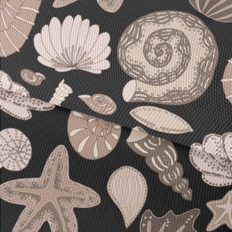 Seafloor Shell Fossils Waterproof Oxford