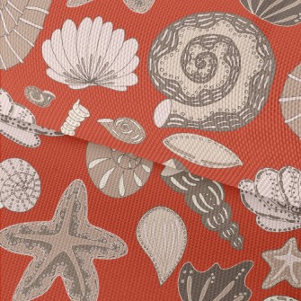 Mysterious Shellfish Fossils F Waterproof Oxford