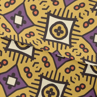 Cartoon Style Geometric Figure Waterproof Oxford