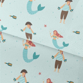 Pirate Crew Mermaid Waterproof Oxford
