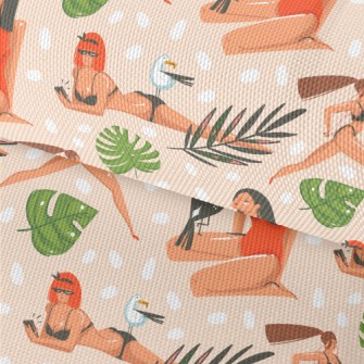 Fitness Swimsuit Girl Waterproof Oxford