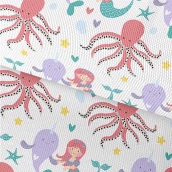 Mermaid Dolphin Octopus Waterproof Oxford