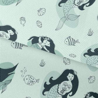 Beautiful Long Hair Mermaid Waterproof Oxford