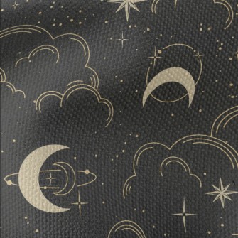 Starry Sky Moon Waterproof Canvas