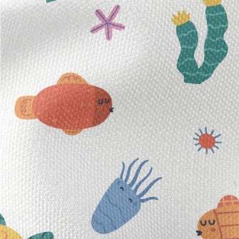 Fun Cartoon Fish Waterproof Canvas