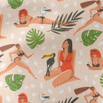 Fitness Swimsuit Girl Waterproof Canvas