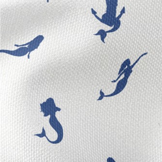 Mermaid Silhouette With Anchor Waterproof Canvas