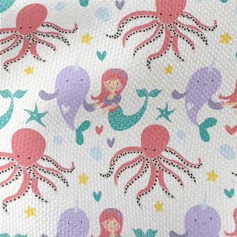 Mermaid Dolphin Octopus Waterproof Canvas