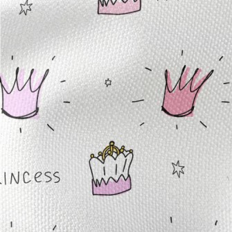 Princess Shining Crown Waterproof Canvas