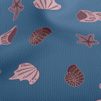 Pink Shell Snails Athletic Mesh Flat Back