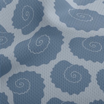 Strange Spiral Shell Athletic Mesh Flat Back