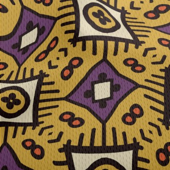 Cartoon Style Geometric Figure Athletic Mesh Flat Back