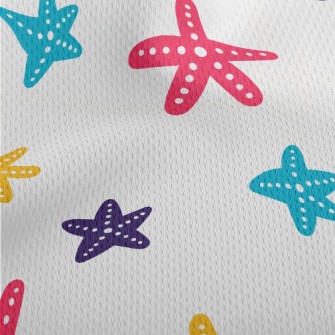 Big And Small Starfish Athletic Mesh Flat Back