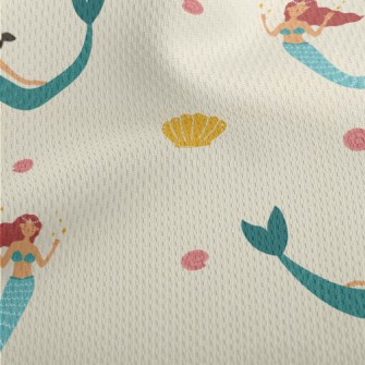 Lively Mermaid Athletic Mesh Flat Back