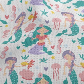 Love Beautiful Mermaid Athletic Mesh Flat Back