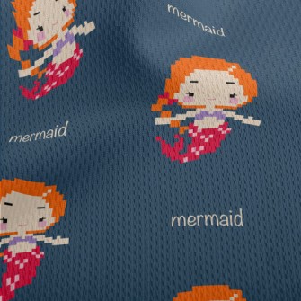 McCube Style Mermaid Athletic Mesh Flat Back