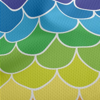 Colorful Rainbow Geometry Athletic Mesh Flat Back