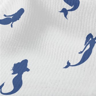 Mermaid Silhouette With Anchor Terry