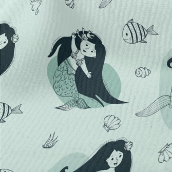Beautiful Long Hair Mermaid Terry