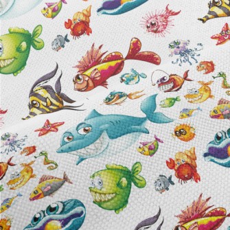 King Shark In The Sea Performance Linen