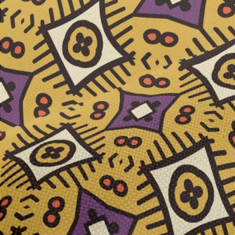 Cartoon Style Geometric Figure Performance Linen