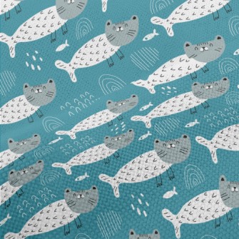 Smiling Mermaid Cat Performance Linen
