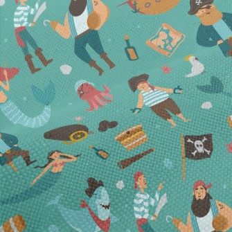 Pirate Ship Captain Mermaid Performance Linen