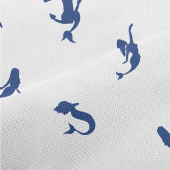 Mermaid Silhouette With Anchor Performance Linen