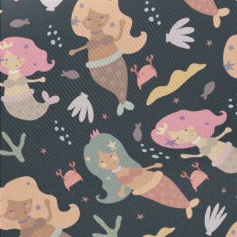 Retro Mermaid Twill