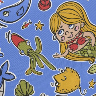 Q Version Mermaid Creature Twill