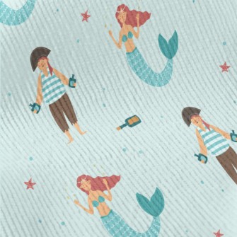 Pirate Crew Mermaid Standard Corduroy