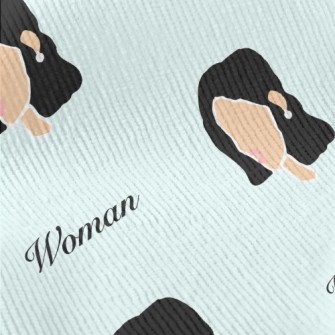 Pearl Earrings Woman Standard Corduroy