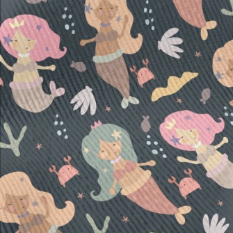 Retro Mermaid Standard Corduroy