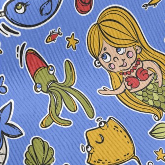 Q Version Mermaid Creature Standard Corduroy