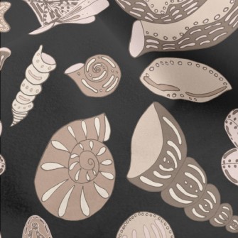 Seafloor Shell Fossils Micro Fleece