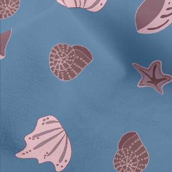 Pink Shell Snails Micro Fleece