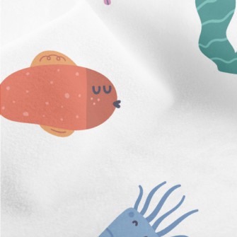 Fun Cartoon Fish Micro Fleece